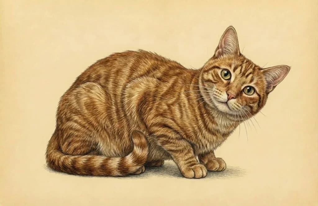 Gentle fingertip scratches near a cat's tail base