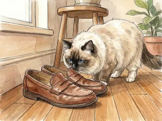 why your cat smell your shoes 0001