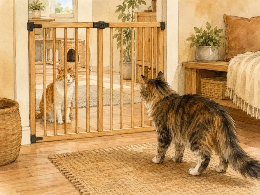 Clear adoption fee notes and medical records beside a cat carrier with no readable personal information