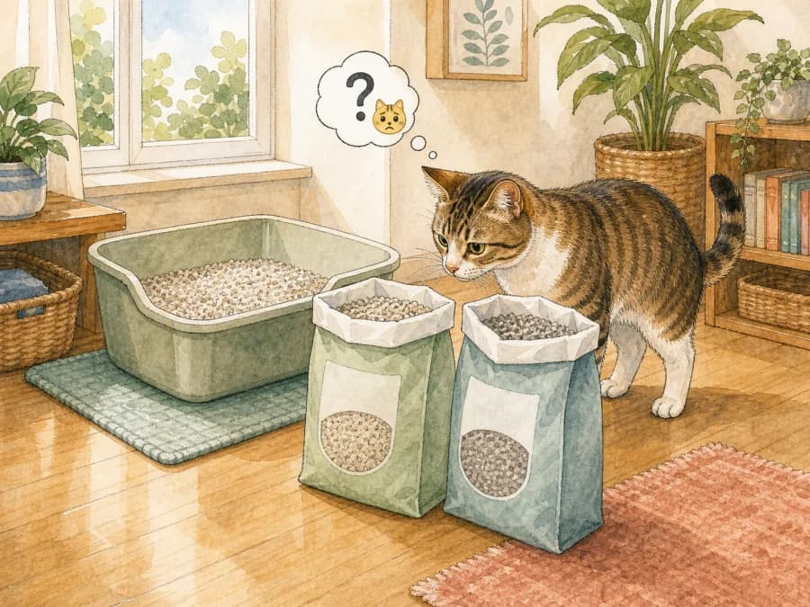 Cat may reject “same” litter when scent, texture, or storage conditions change.