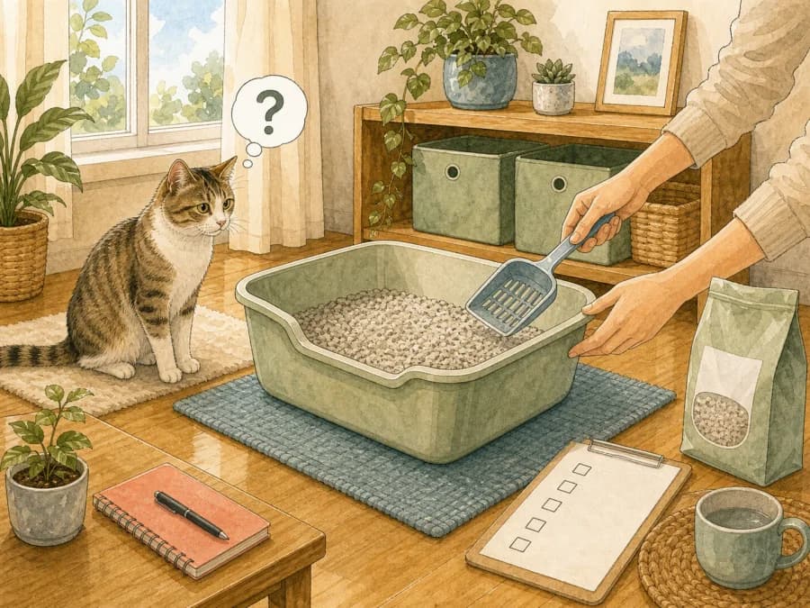 Testing one litter change at a time helps identify the true trigger quickly.