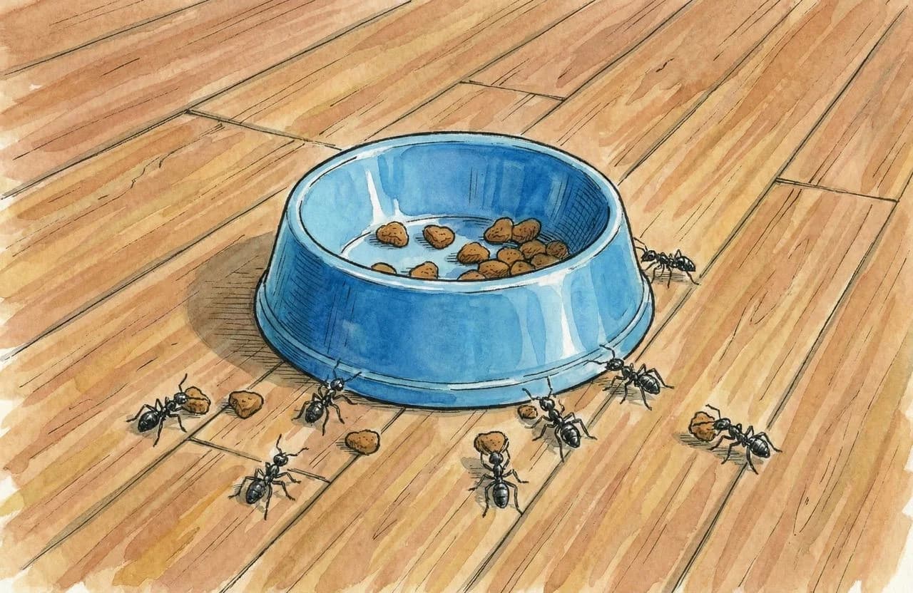 How to Stop Ants and Cockroaches from Stealing Your Cat’s Food