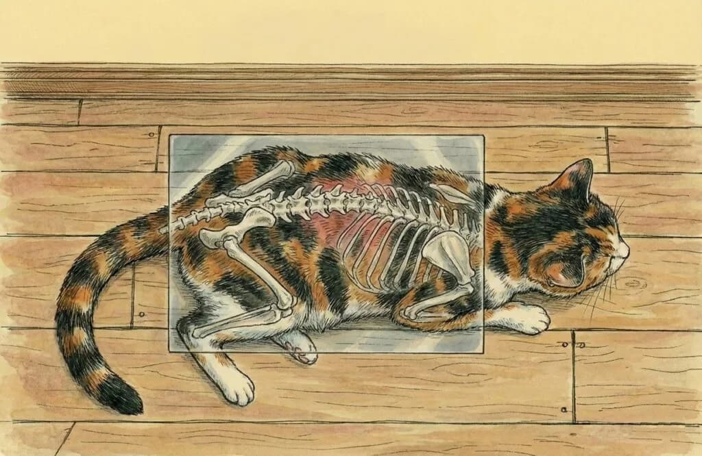 Cat spine and tail-base anatomy showing why the area is sensitive